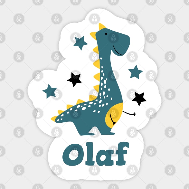 Olaf name Sticker by LeonAd